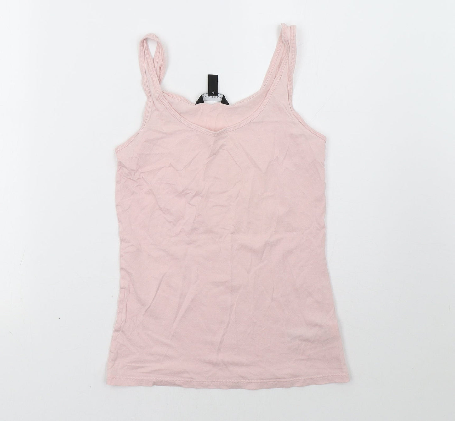 Womens UK Size 6 New Look Pink Basic Tank