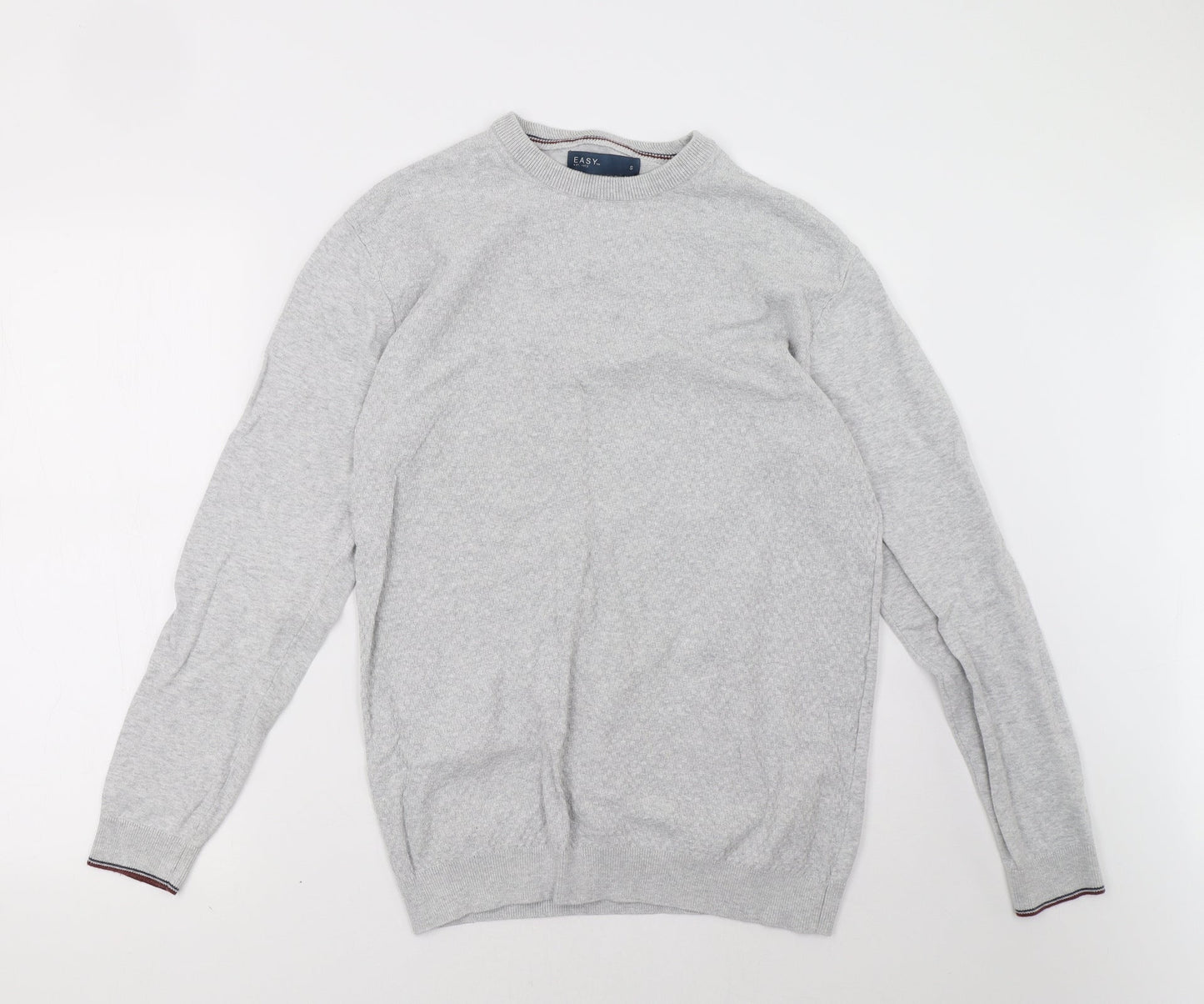 Mens UK Size S Easy Grey Pullover Sweatshirt