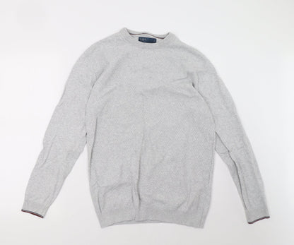 Mens UK Size S Easy Grey Pullover Sweatshirt