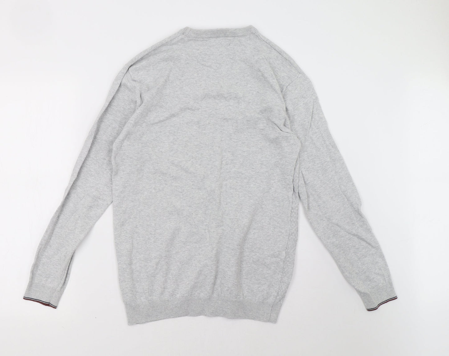 Mens UK Size S Easy Grey Pullover Sweatshirt