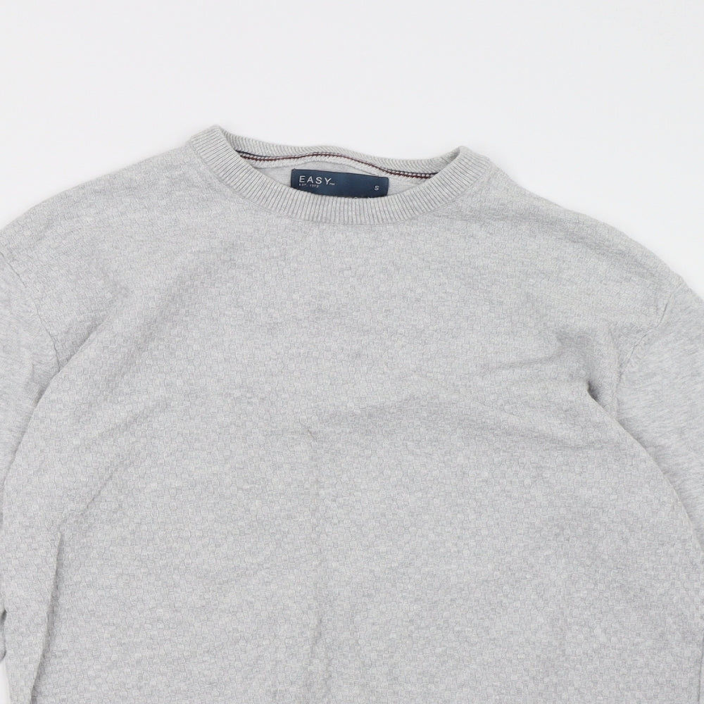 Mens UK Size S Easy Grey Pullover Sweatshirt