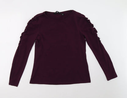 Dorothy Perkins Womens Purple   Pullover Sweatshirt Size 10