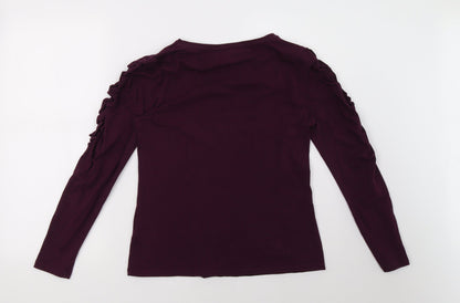 Dorothy Perkins Womens Purple   Pullover Sweatshirt Size 10