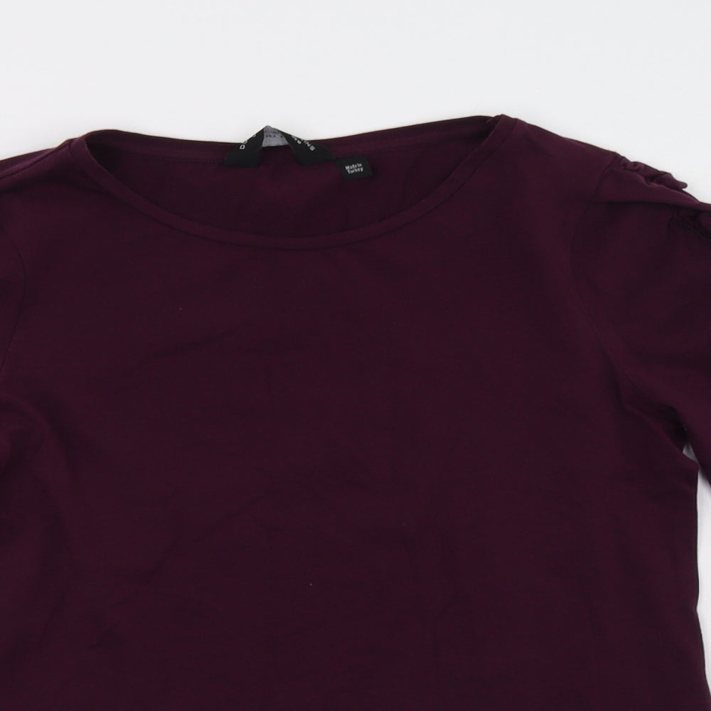 Dorothy Perkins Womens Purple   Pullover Sweatshirt Size 10