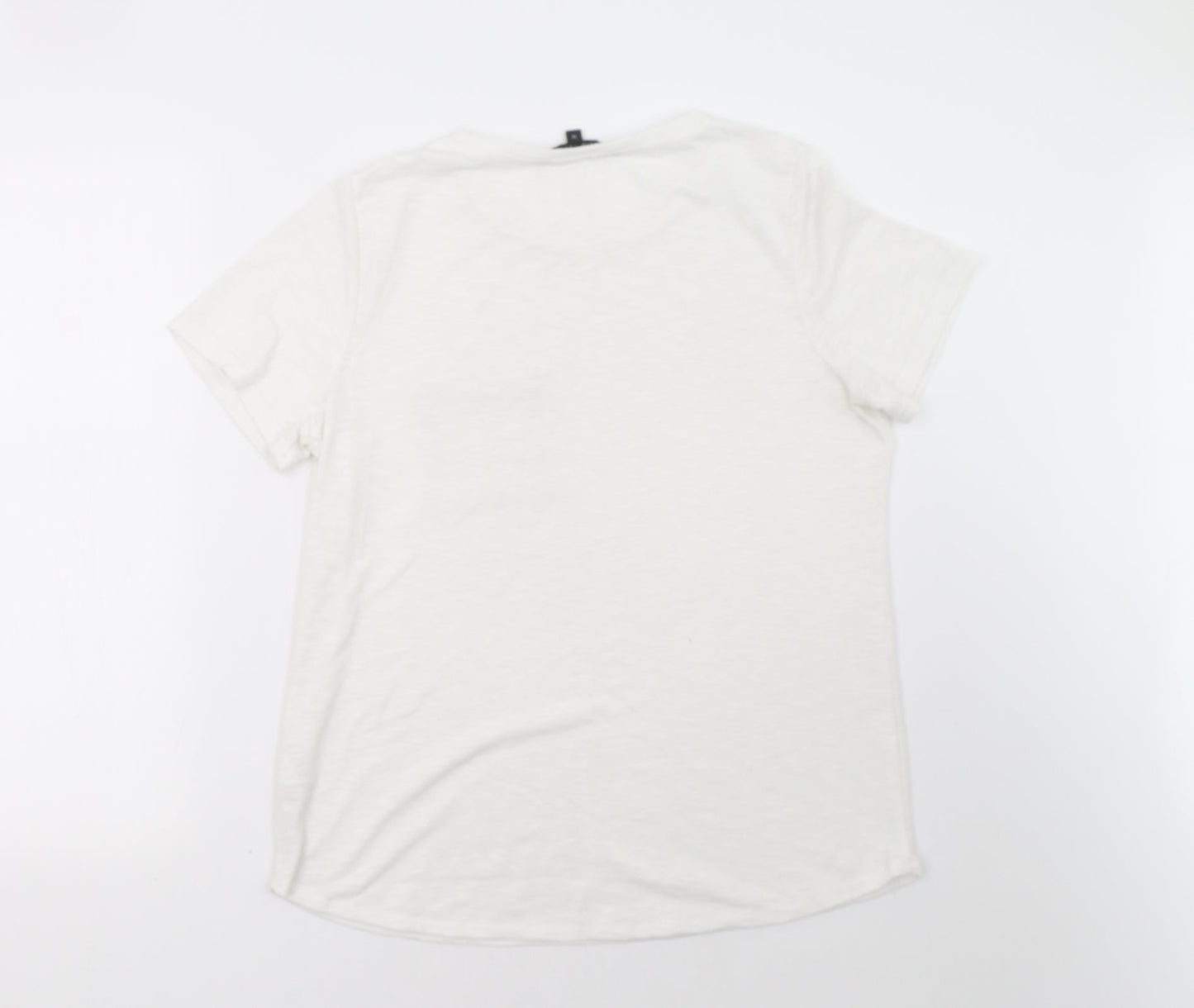 Bonmarché Womens White   Basic T-Shirt Size 14