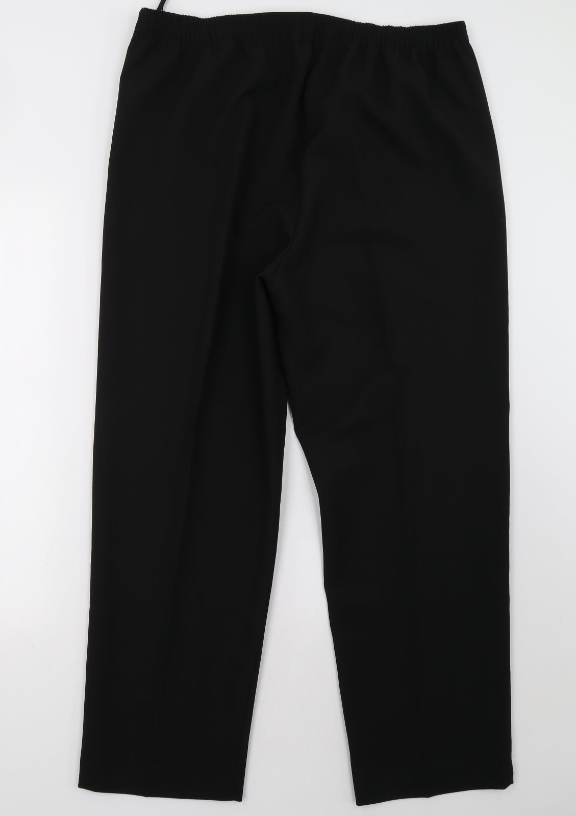 Womens UK Size 16 BM Regular Fit  Black Trousers