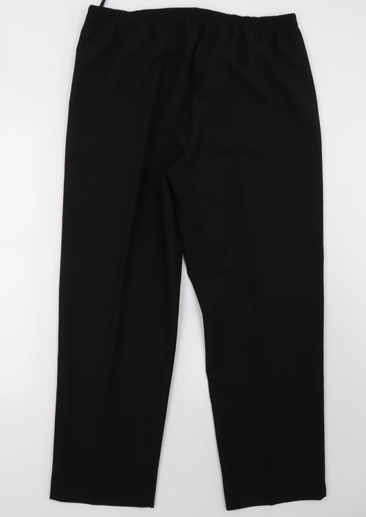 Womens UK Size 16 BM Regular Fit  Black Trousers