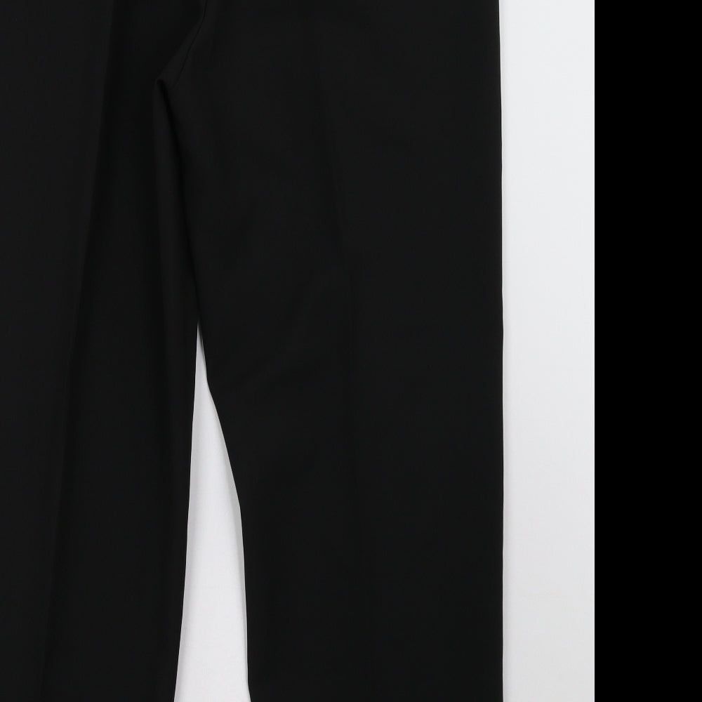 Womens UK Size 16 BM Regular Fit  Black Trousers