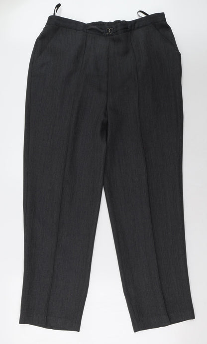 BM Womens Grey   Trousers  Size 16 L32 in