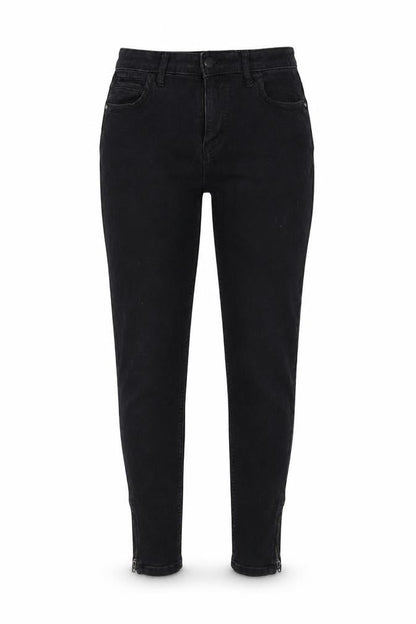 Front view of Only women’s black skinny jeans, size UK 10, 28-inch leg