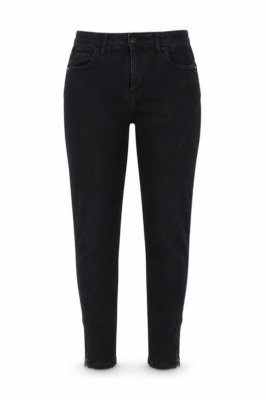 Front view of Only women’s black skinny jeans, size UK 10, 28-inch leg
