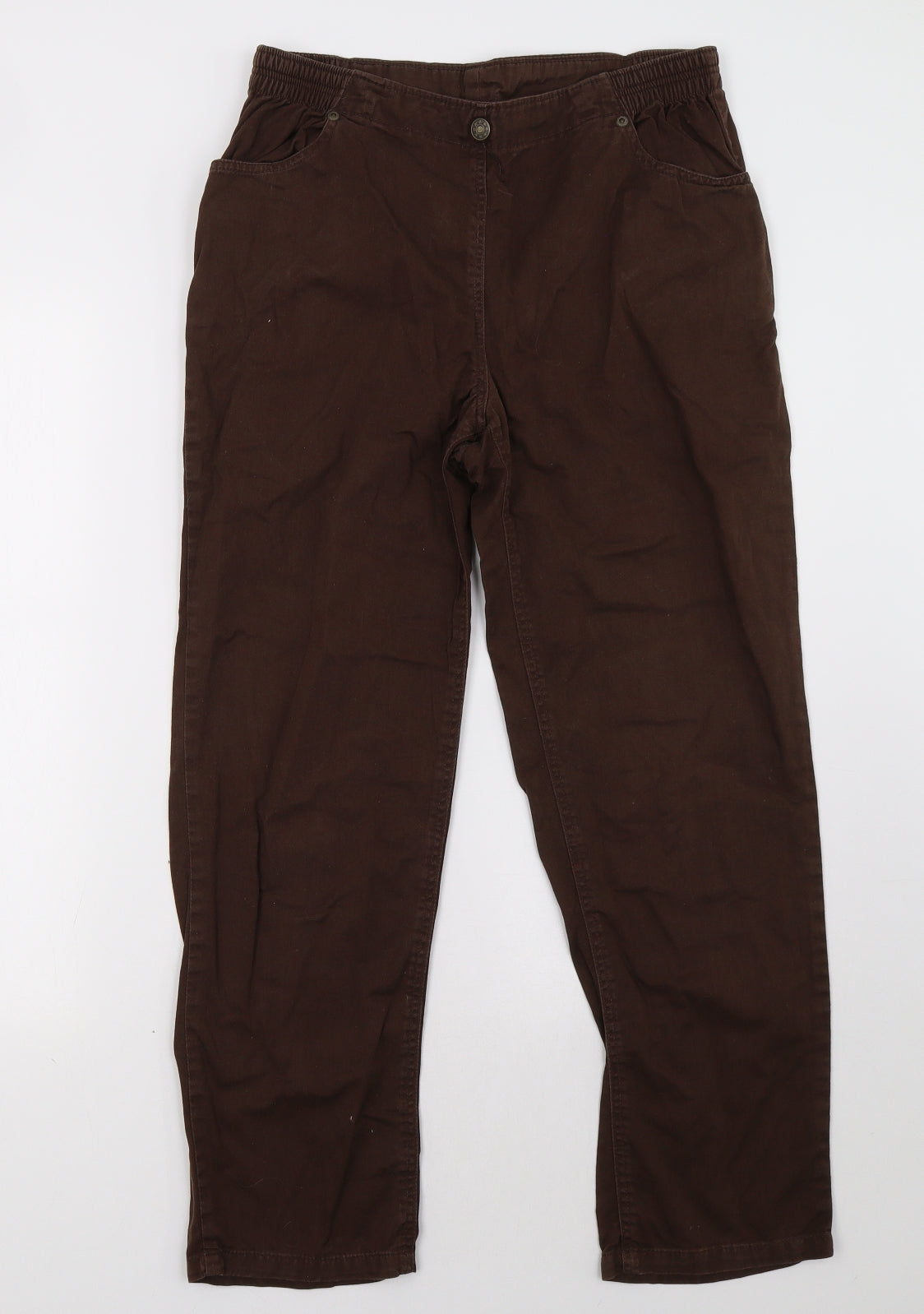 Classic Womens Brown   Trousers  Size 12 L30 in