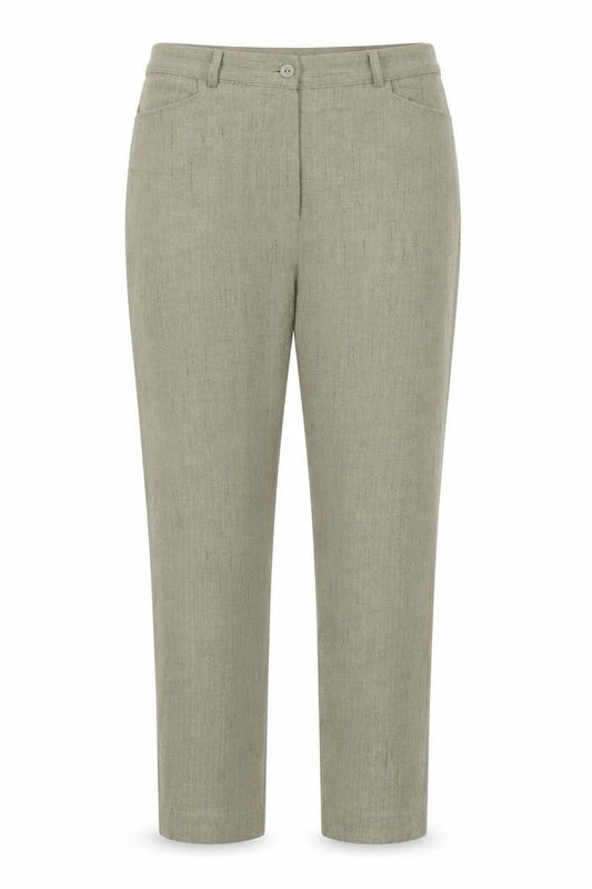 Womens UK Size 14 Alexara Regular Fit  Green Trousers