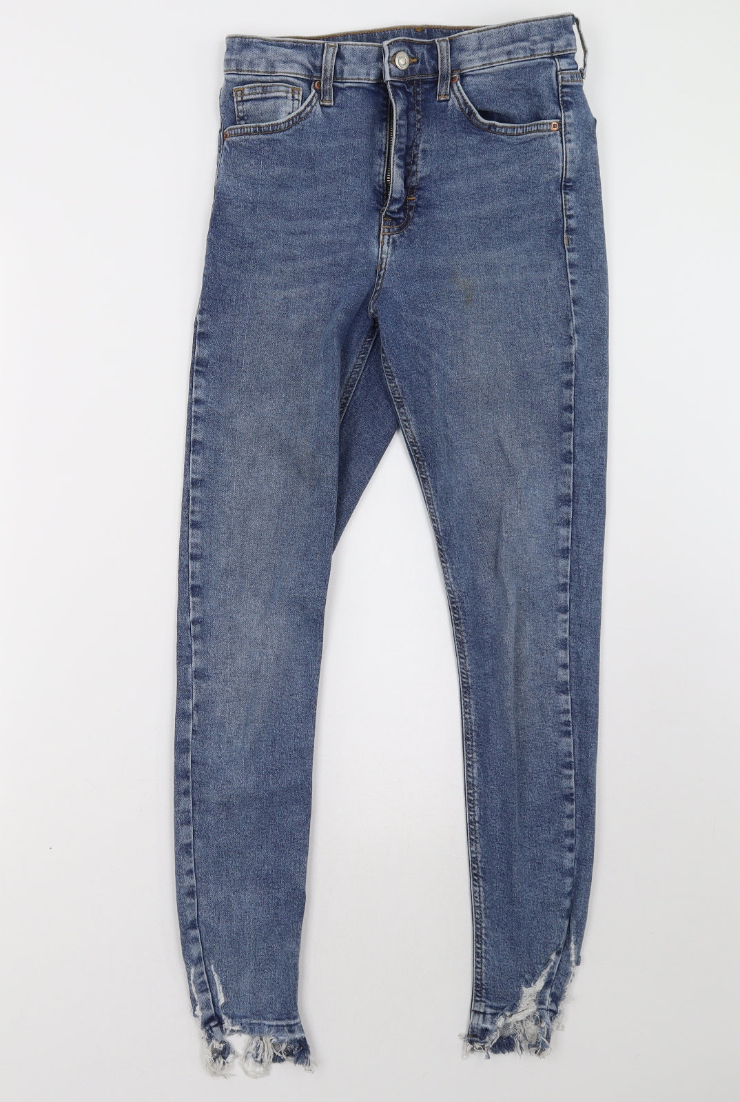 Topshop Womens Blue   Skinny Jeans Size 28 L32 in