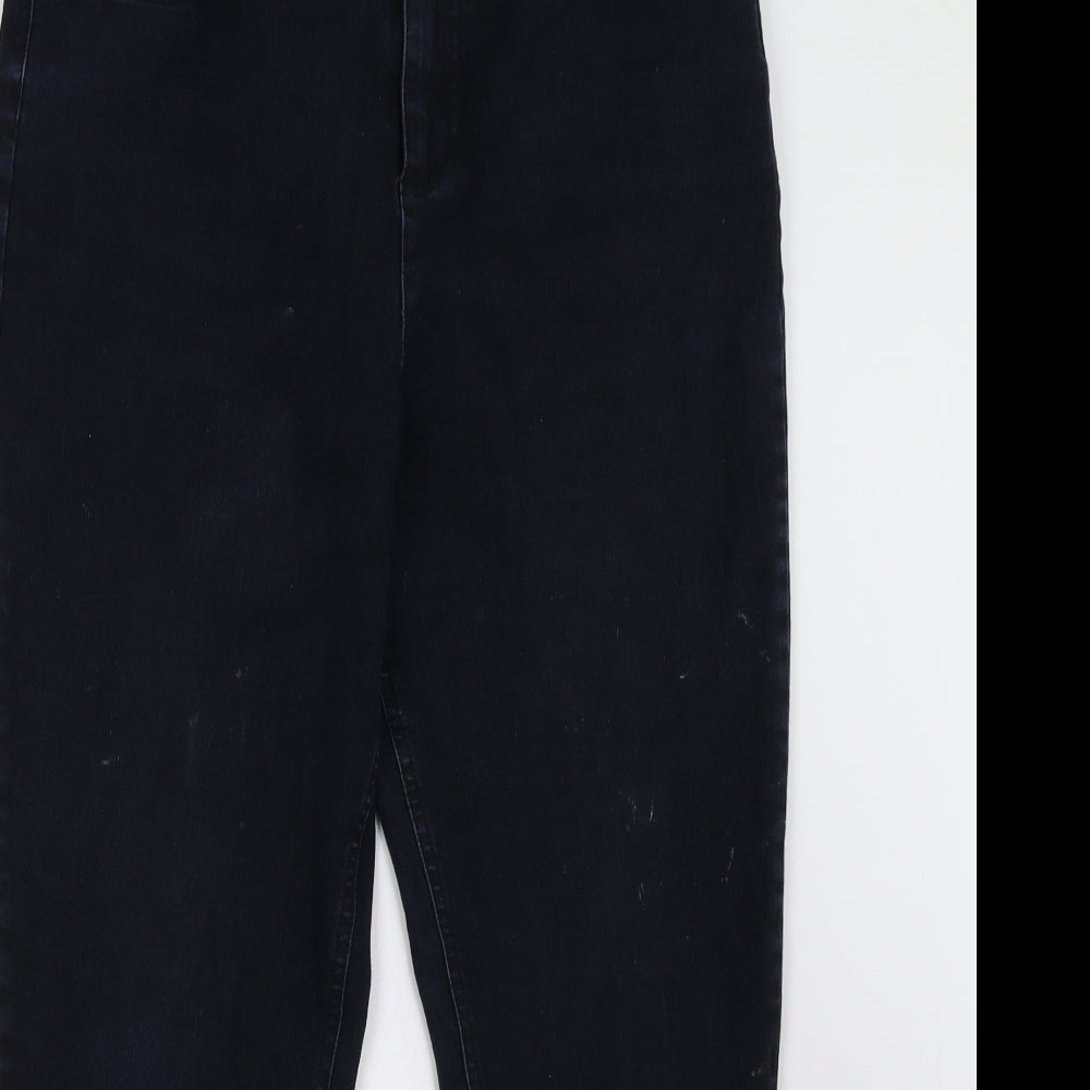 Womens UK Size 10 Preworn Regular Fit Straight Blue Jeans