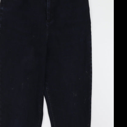 Womens UK Size 10 Preworn Regular Fit Straight Blue Jeans