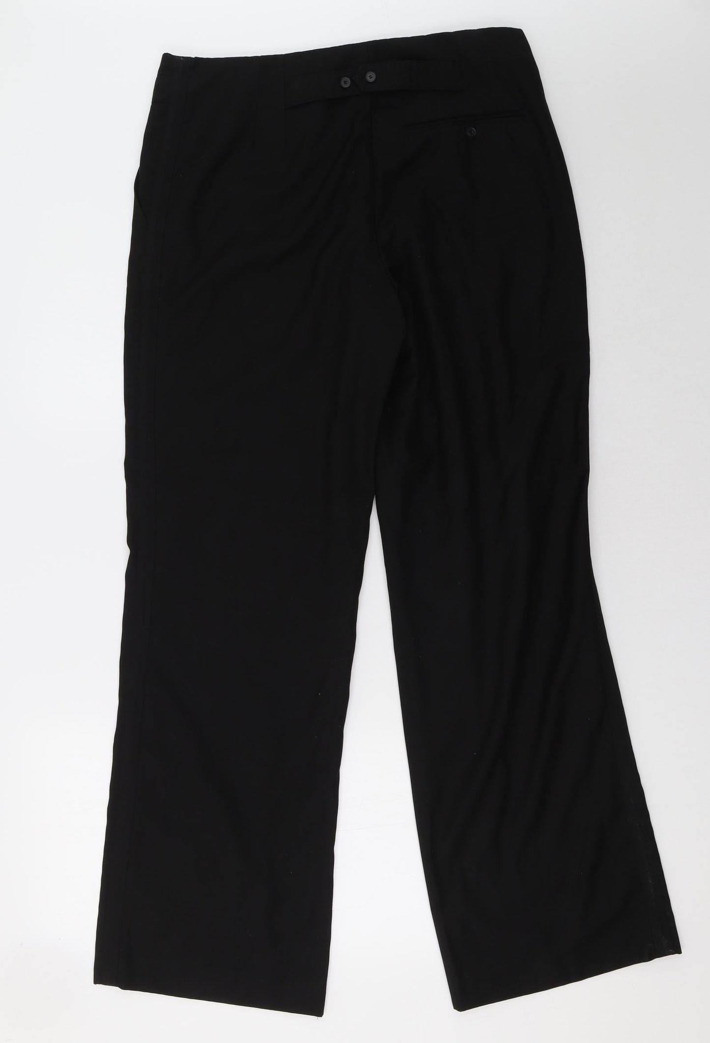 Womens UK Size 34 H&M Regular Fit  Black Trousers