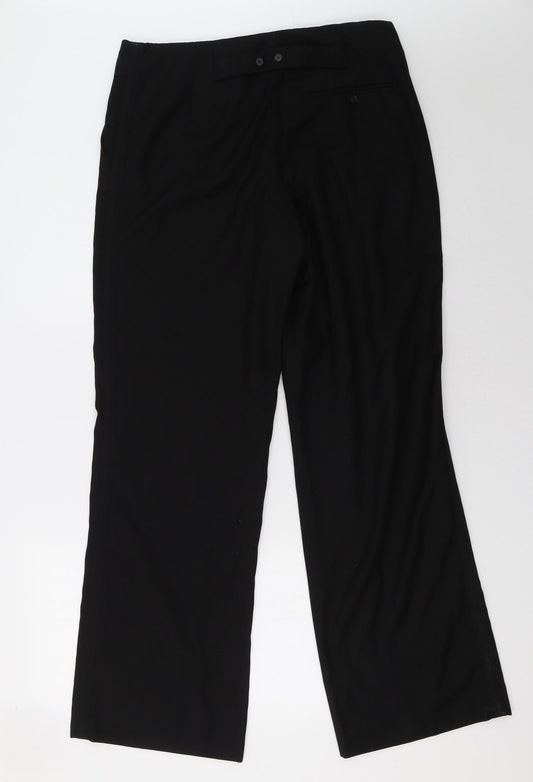 Womens UK Size 34 H&M Regular Fit  Black Trousers