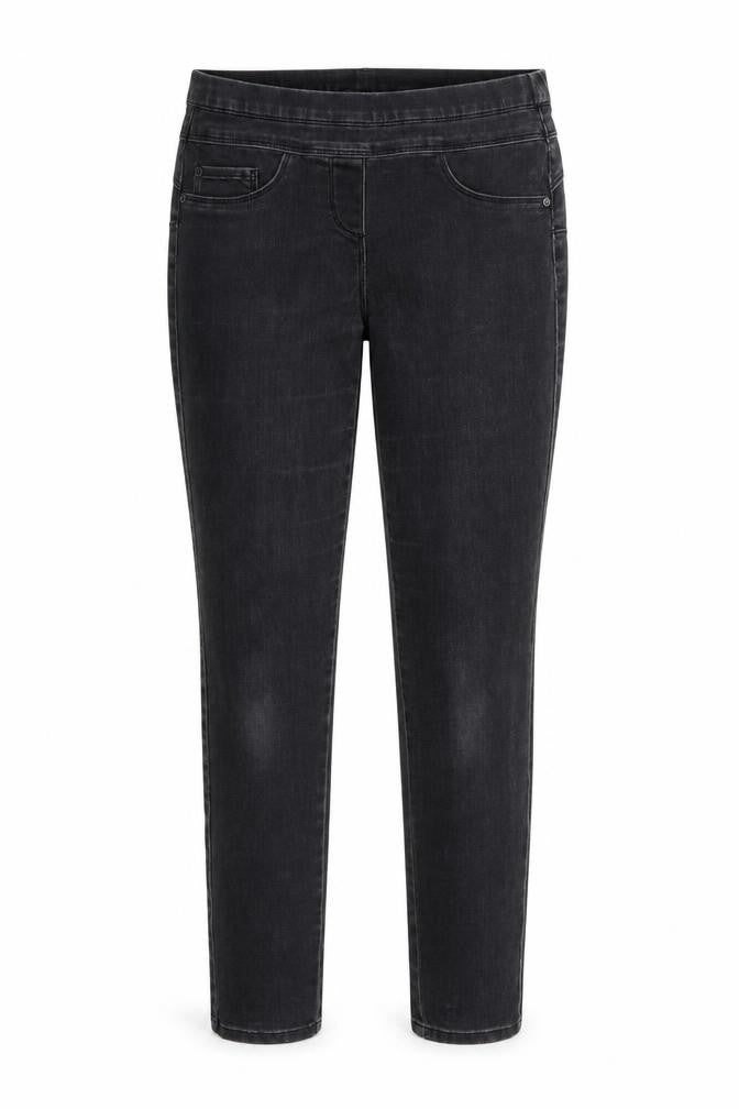 Front view of Next women’s grey jegging trousers, size UK 8, 32-inch leg