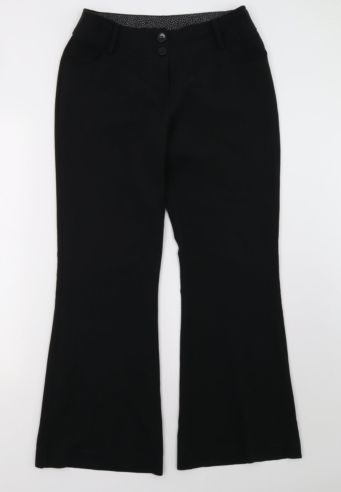 New Look Womens Black   Trousers  Size 12 L32 in