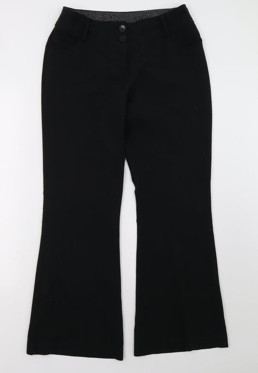 New Look Womens Black   Trousers  Size 12 L32 in