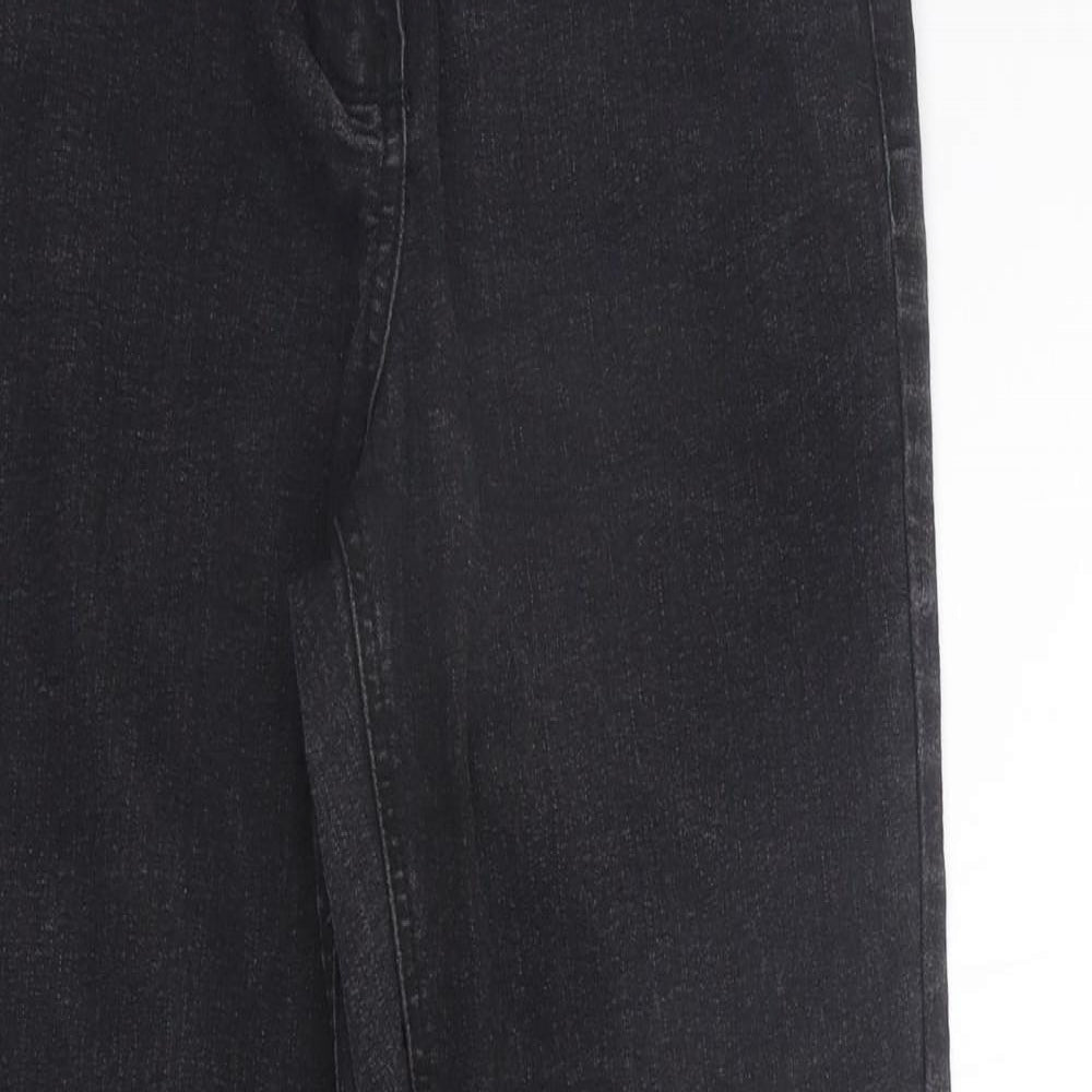 George Womens Black   Straight Jeans Size 12 L24 in