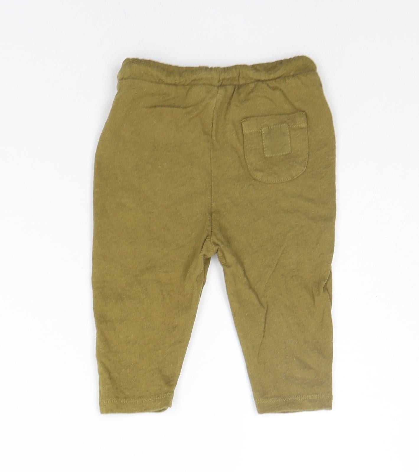 Zara Baby Brown   Jogger Trousers Size 6-9 Months