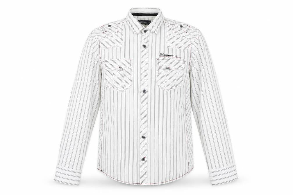 Mens UK Size M NEXT White  Button-Up Long Sleeve Casual Shirt