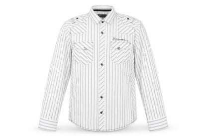 Mens UK Size M NEXT White  Button-Up Long Sleeve Casual Shirt