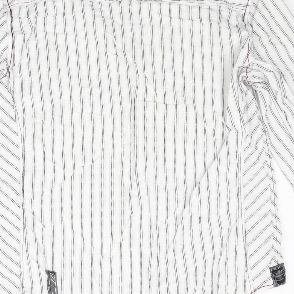 Mens UK Size M NEXT White  Button-Up Long Sleeve Casual Shirt