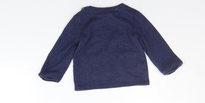 Back view of Tu Baby Blue jumper, size 6-9, Months
