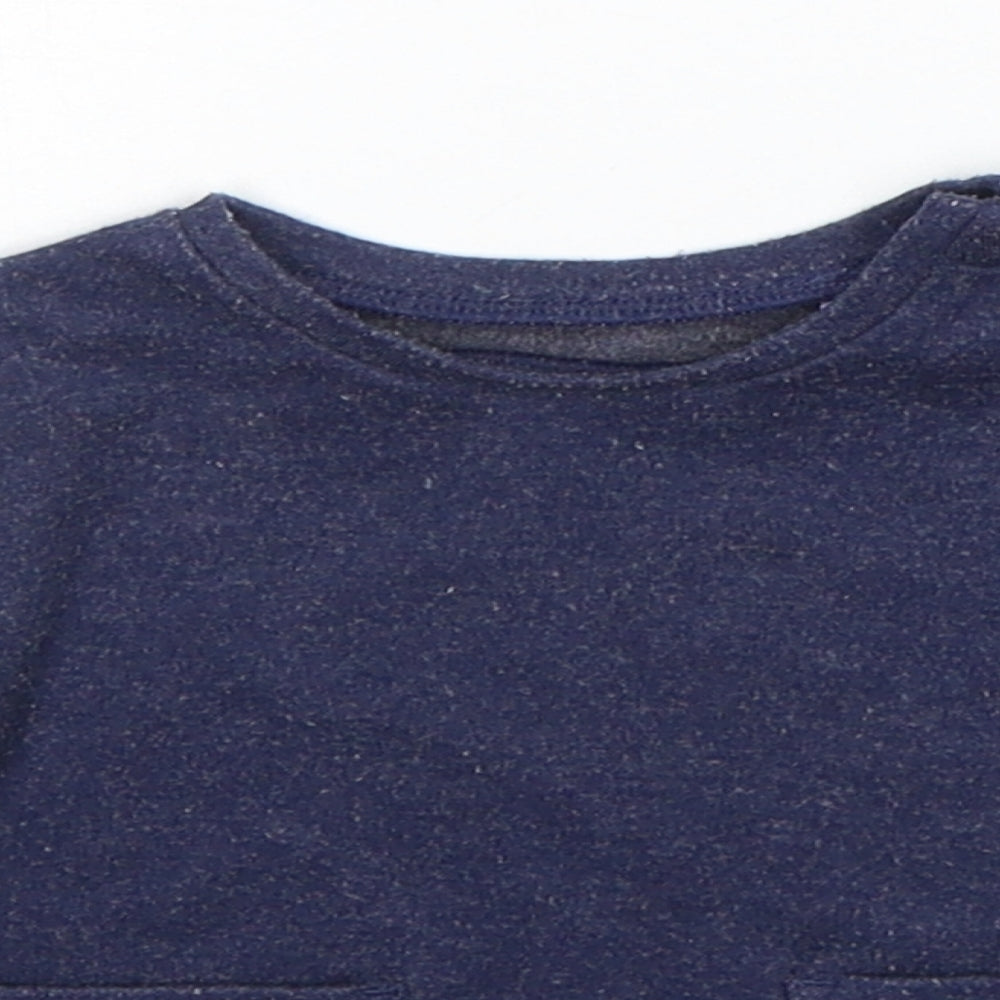 Close-up detail of Tu Baby Blue jumper, size 6-9, Months