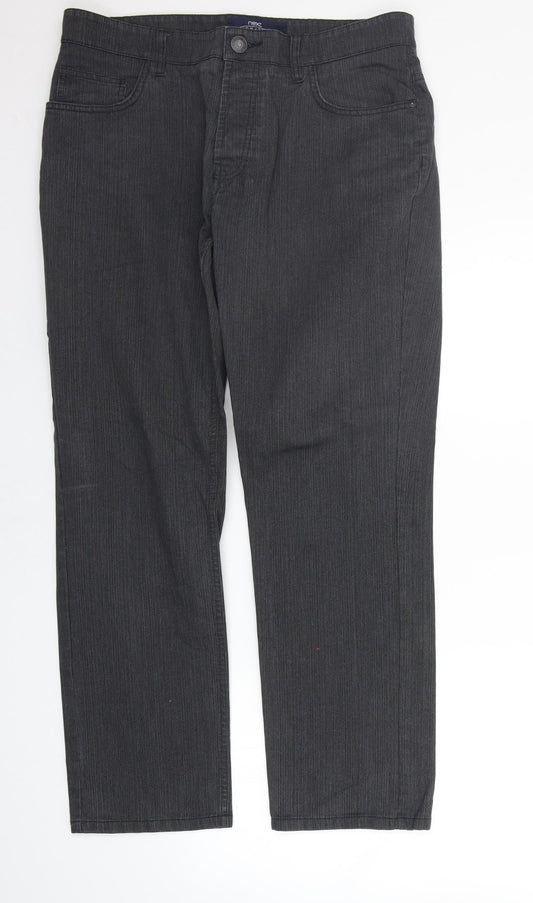 NEXT Womens Grey   Straight Jeans Size 34 in L27 in