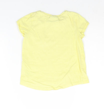 NEXT Boys Yellow   Basic T-Shirt Size 2-3 Years