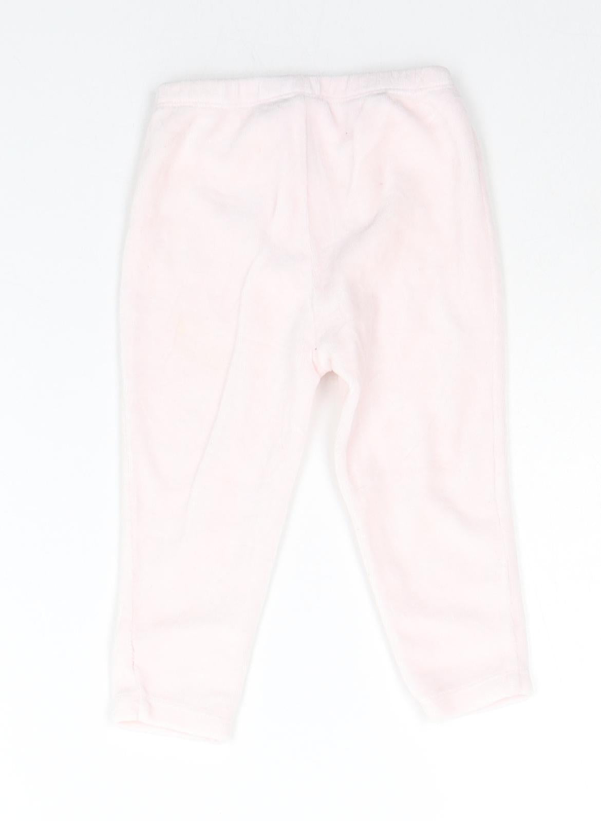 Matalan Baby Pink   Jogger Trousers Size 12-18 Months