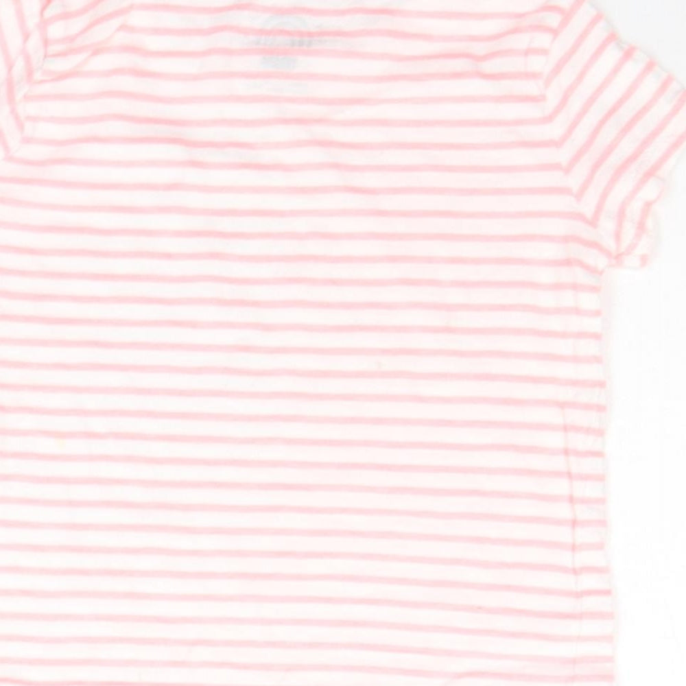 F&F Baby Pink Striped  Basic T-Shirt Size 18-24 Months  - flamingo