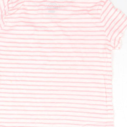 F&F Baby Pink Striped  Basic T-Shirt Size 18-24 Months  - flamingo
