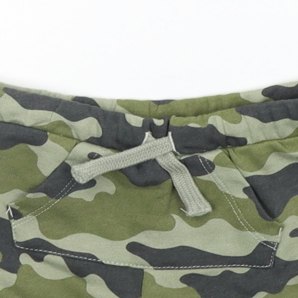 FRED & FLO Baby Green Camouflage  Cropped Trousers Size 6-9 Months