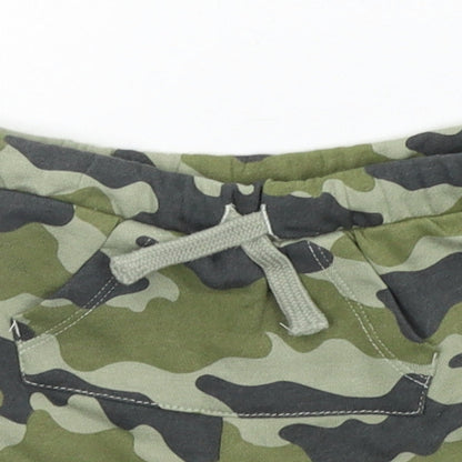 FRED & FLO Baby Green Camouflage  Cropped Trousers Size 6-9 Months