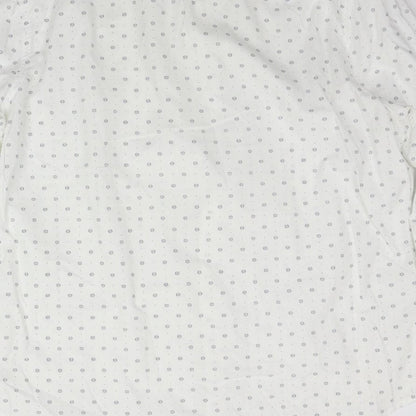 Mens UK Size L New Look White  Button-Up Long Sleeve Casual Shirt