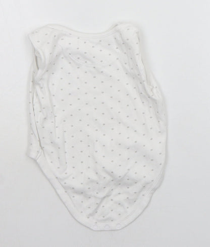 Very Baby White Geometric  Babygrow One-Piece Size 12-18 Months