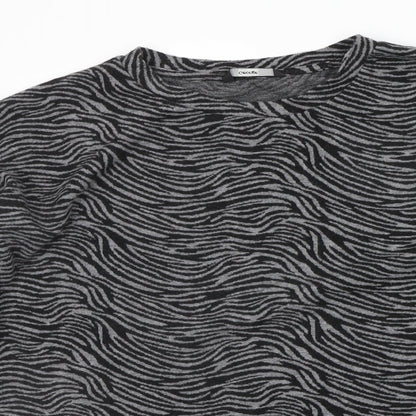 George Womens Grey Floral  Pullover Jumper Size 14