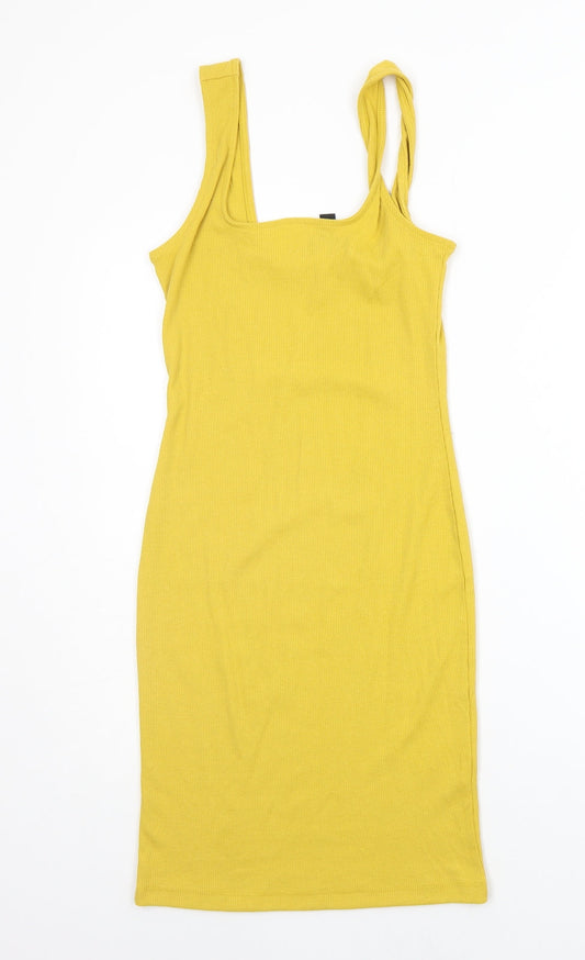 New Look Womens Yellow   A-Line  Size 6
