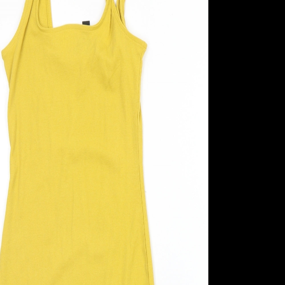 New Look Womens Yellow   A-Line  Size 6