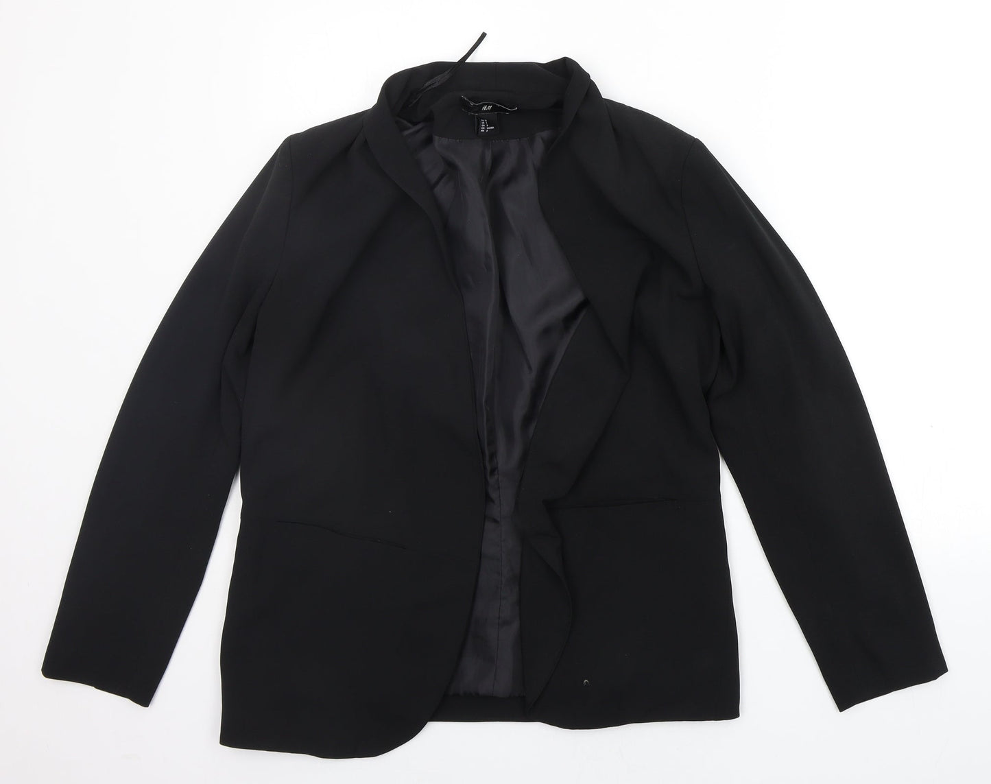 Womens UK Size 10 H&M Black Jacket