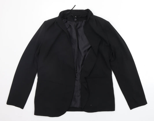 Womens UK Size 10 H&M Black Jacket