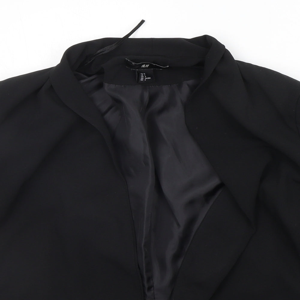 Womens UK Size 10 H&M Black Jacket