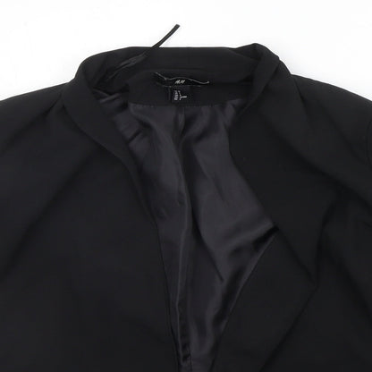 Womens UK Size 10 H&M Black Jacket