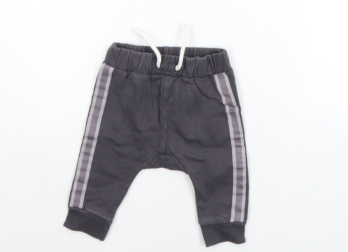 Nutmeg Baby Grey   Jogger Trousers Size 0-3 Months