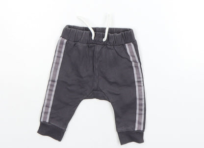 Nutmeg Baby Grey   Jogger Trousers Size 0-3 Months